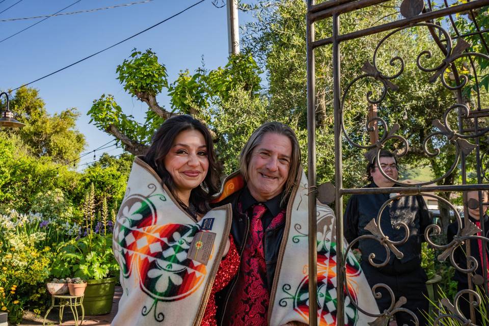 Native amercian wedding photo
