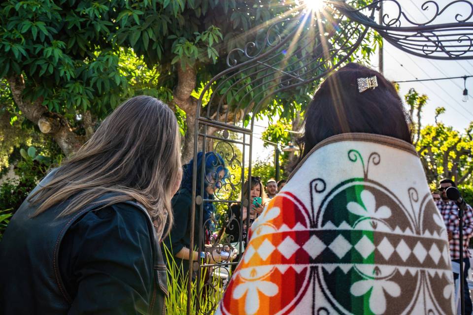 Native amercian wedding photo
