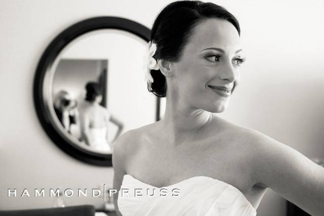 Bride in her suite