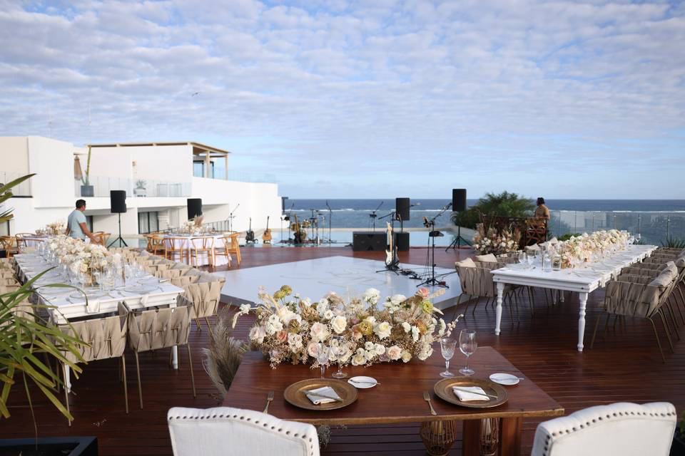 Rooftop Wedding Setup