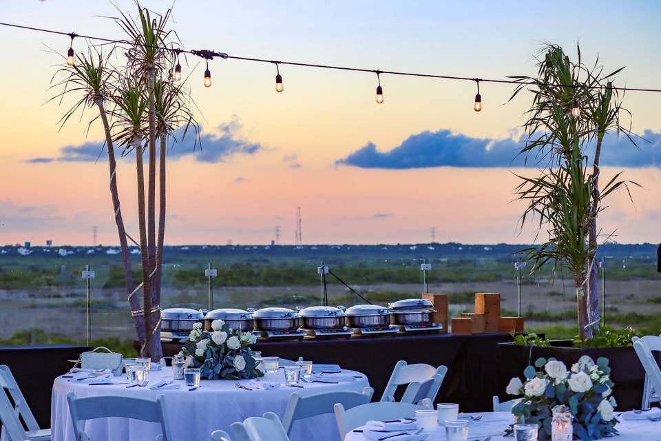 Rooftop Wedding Setup