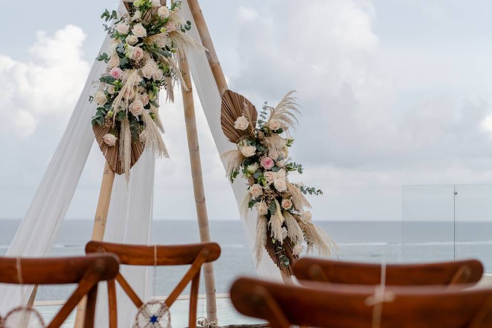 Rooftop Wedding Setup
