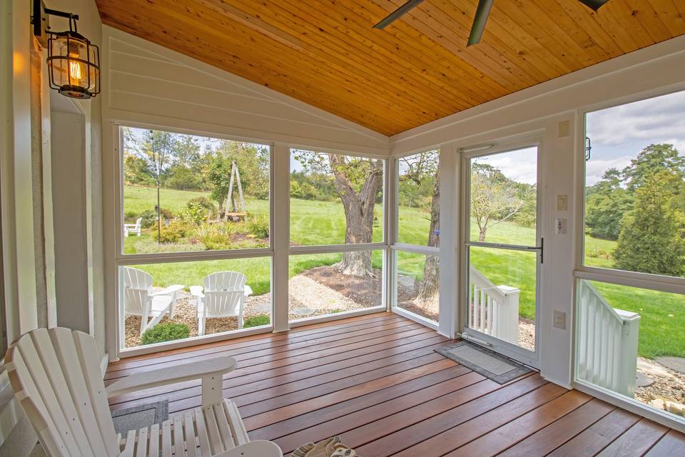 Screened porch