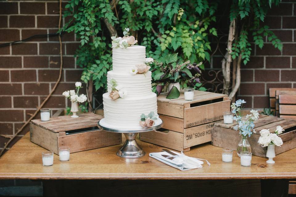 Cake Table in Main Garden