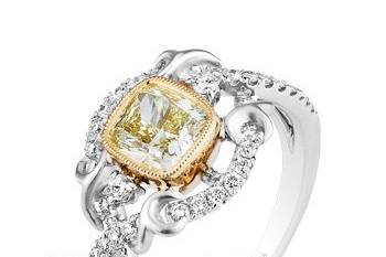 Parade Designs yellow diamond engagement ring