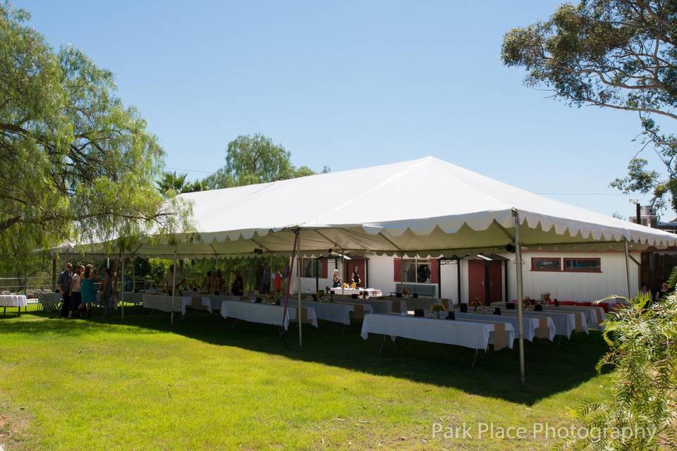 Outdoor table set-up