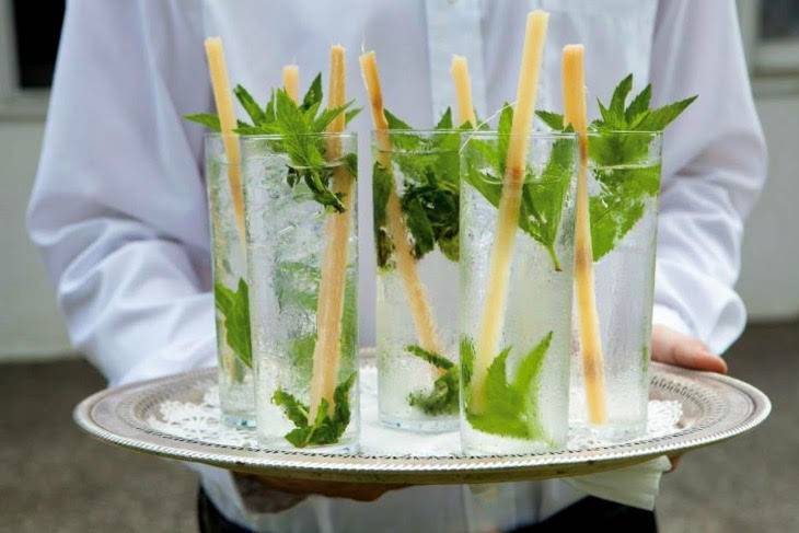 Mojitos with Sugar Cane
