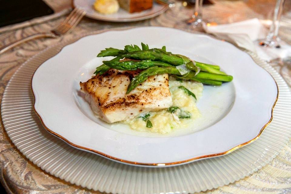 Chiliean Seabass with Risotto