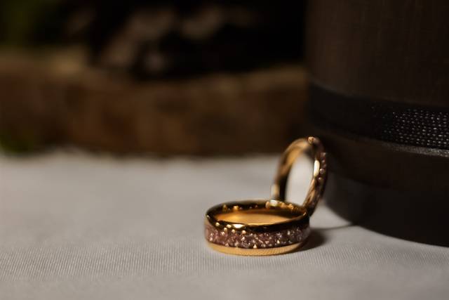 Engagement ring close up