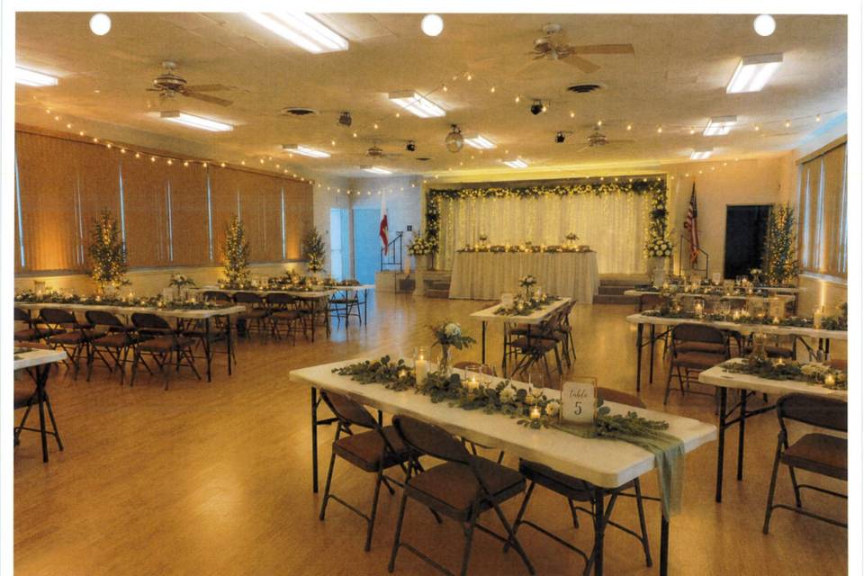 This versatile hall provides a