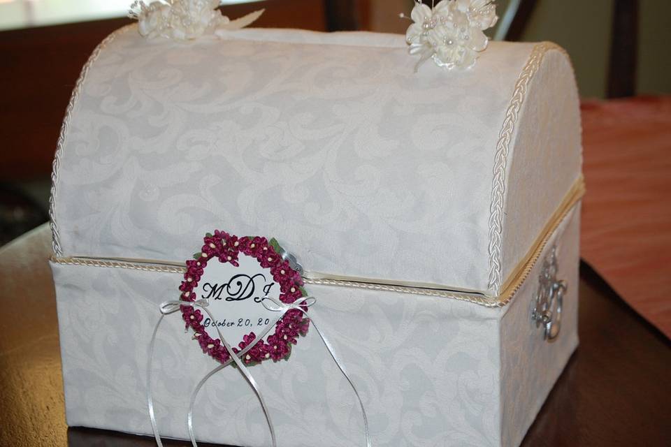 A chest to hold treasured mementos after the reception