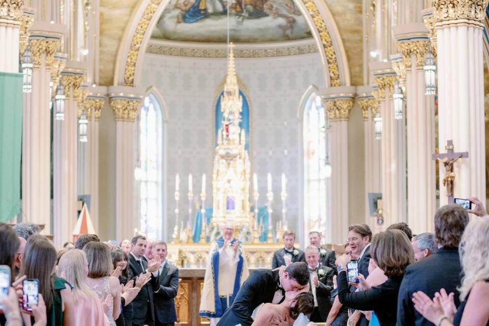 Notre Dame Wedding at Basilica