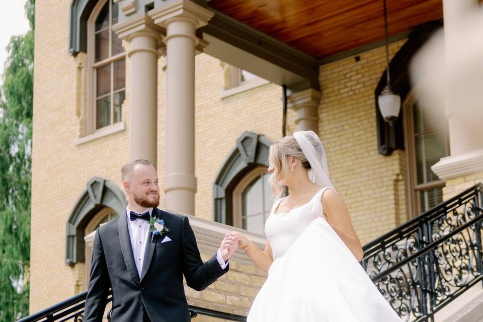 Bride and Groom Golden Dome