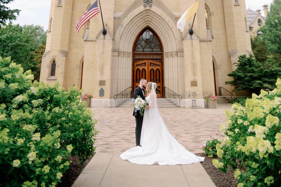 Bride and Groom at Basilica