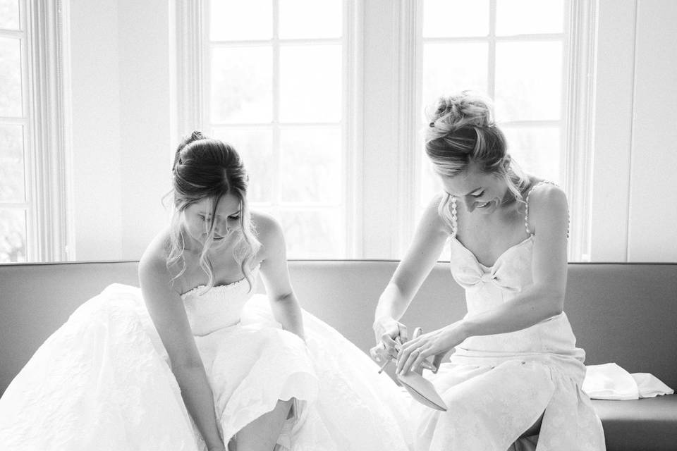 Getting Ready for her wedding