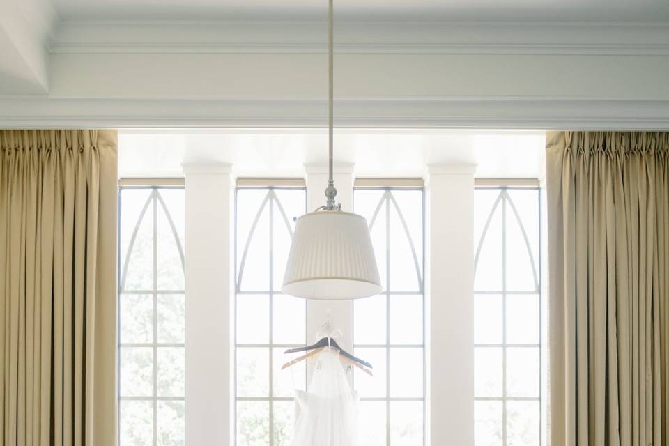 Dress Hanging at Morris Inn