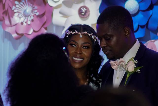 Bride and Groom Candid