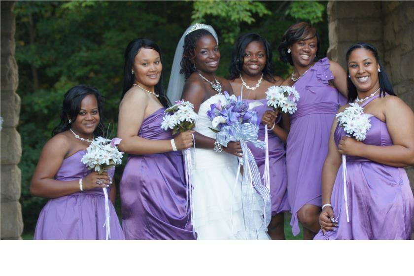 Bride & bridesmaids