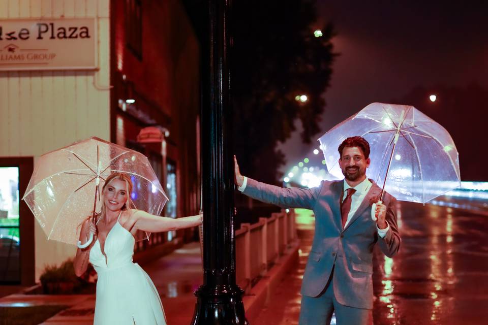 Rainy Day Wedding Bliss