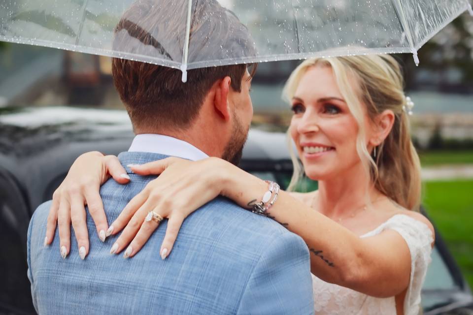 Rainy Day Wedding Bliss