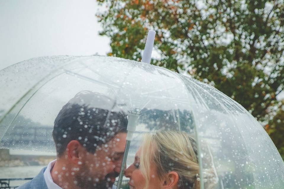 Rainy Day Wedding Bliss