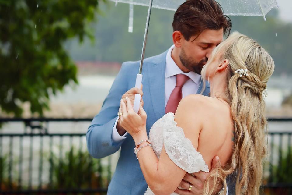 Rainy Day Wedding Bliss