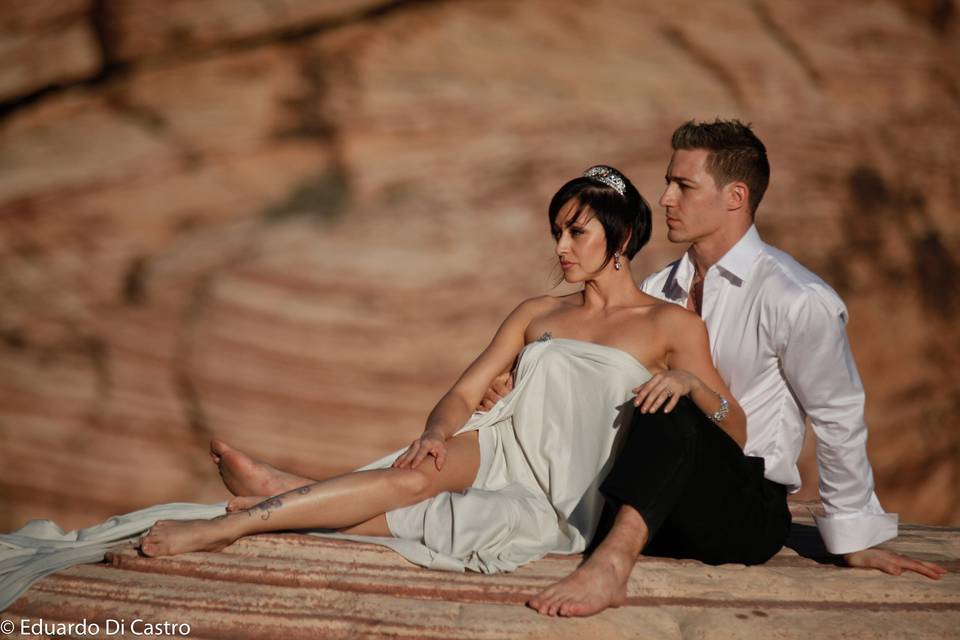 Karina & DavidThis couple that works for Cirque Du Soleil got married in Las Vegas las year.This was one of the photoshoots that we did after the wedding at the Grand Canyon.
