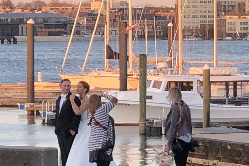 Couple at the dock