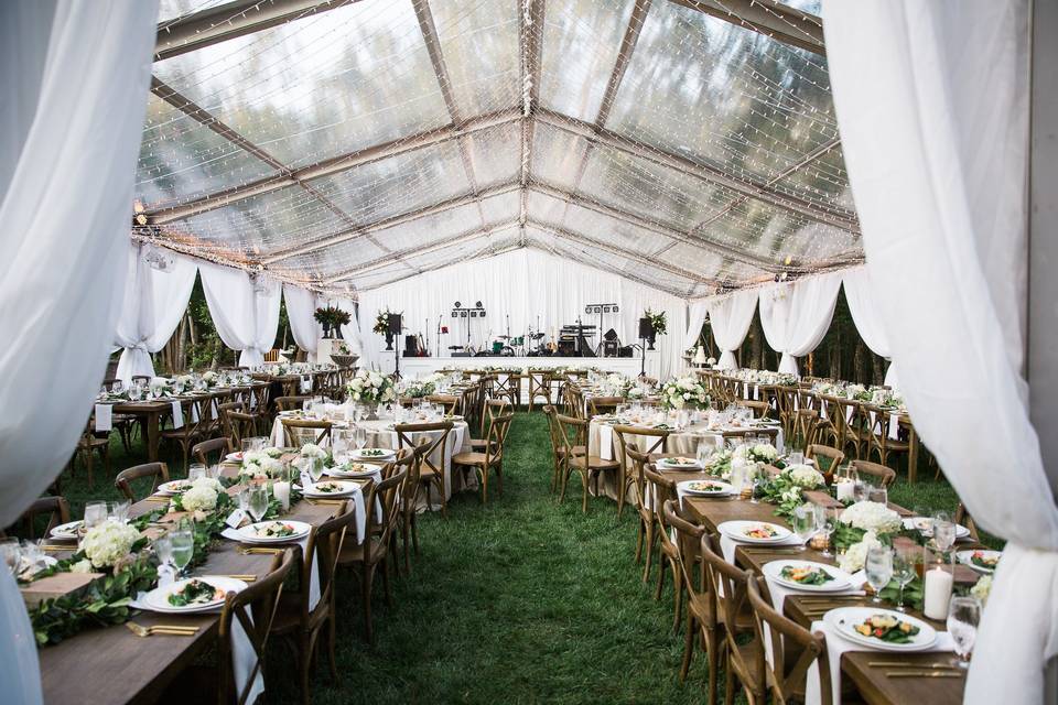 Tent Pole Draping