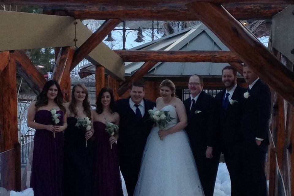 Winter wedding in Big Bear Mountain January 2016
