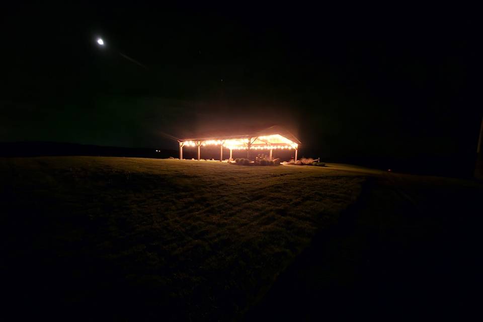 Pavilion at night