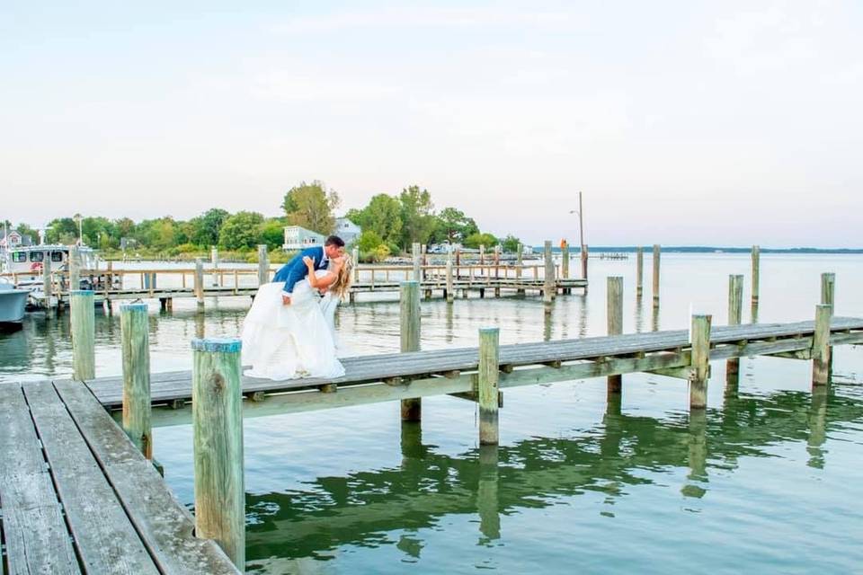 Lacey and andrew on dock