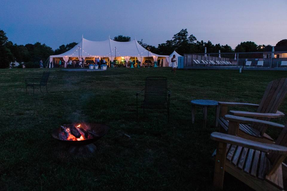 Tent at night