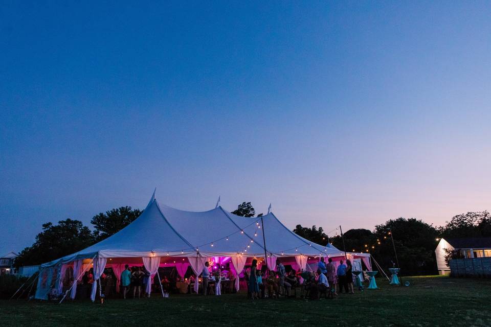 Tent at night