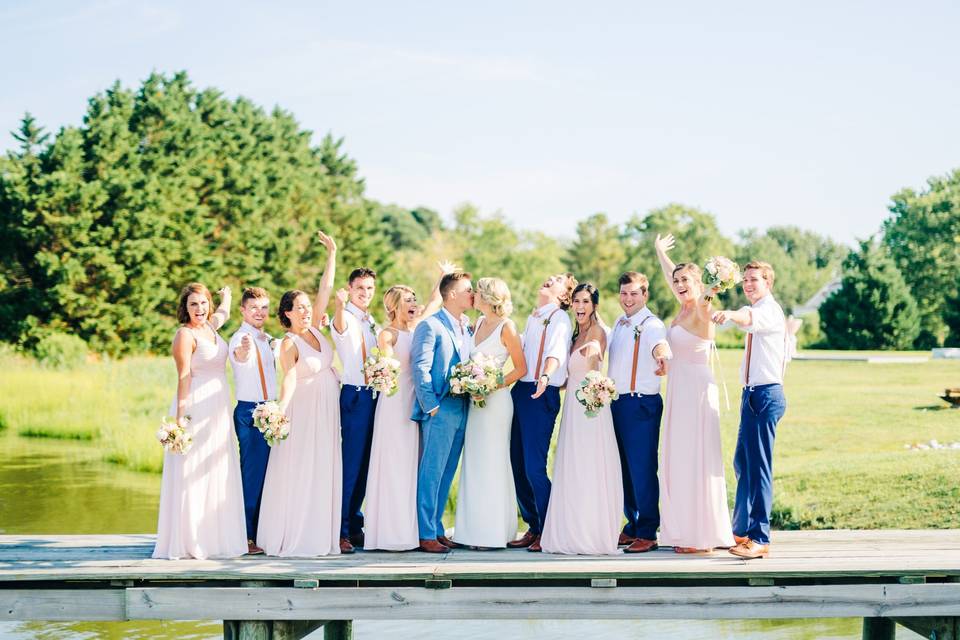 Bridal party dock