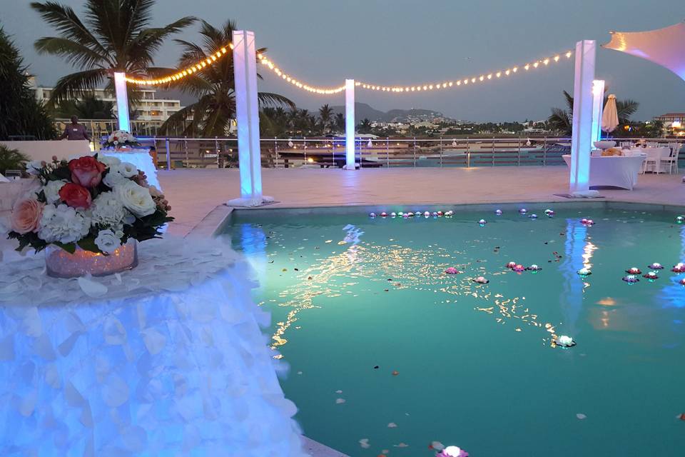 Ocean point pool deck