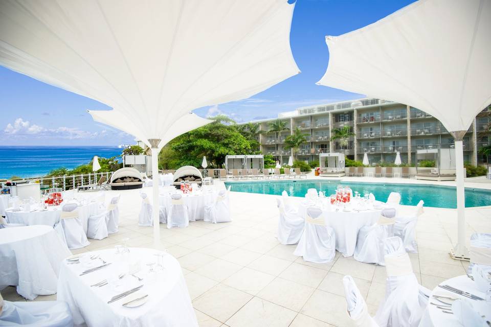 Point Pool Deck Wedding