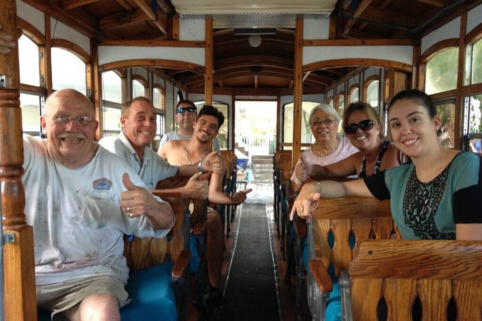 Family fun on the Trolley!