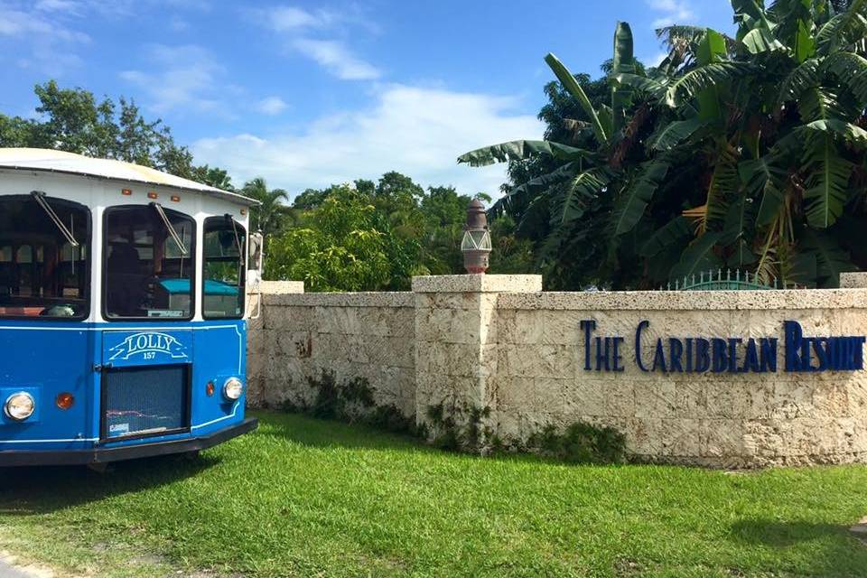 Trolley parked