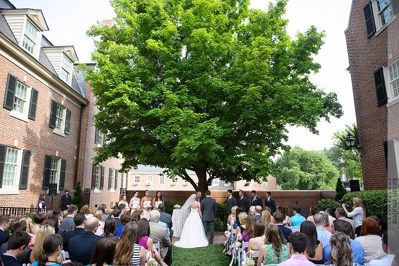 The outdoor wedding