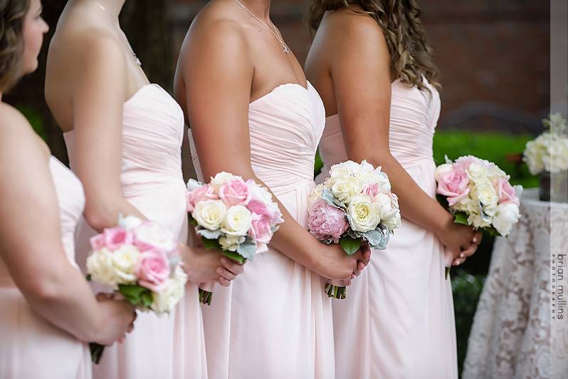 Blush pink dresses