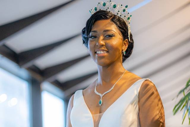 Wearing a crown