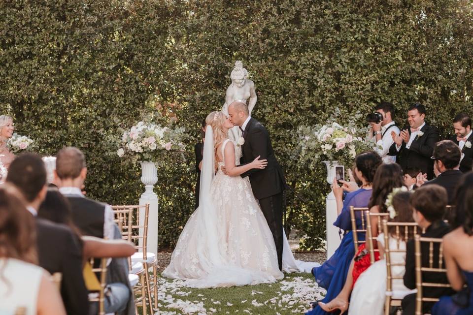 Ceremony decor Villa Cora