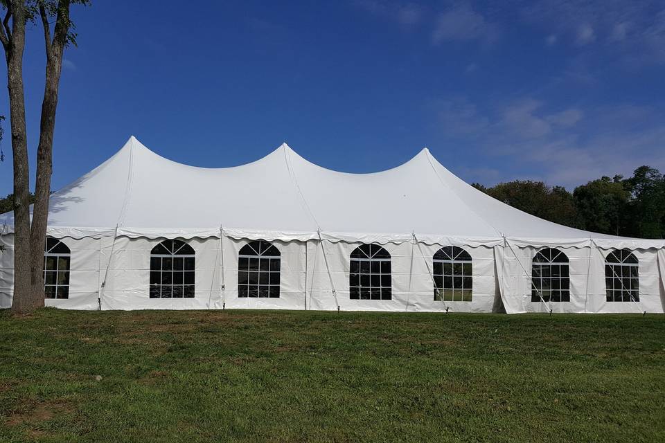 40x80 Wedding tent with high peaks