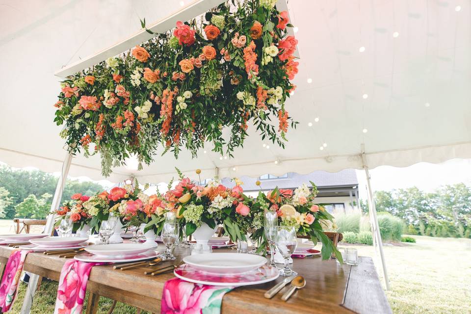 Tent and Florals