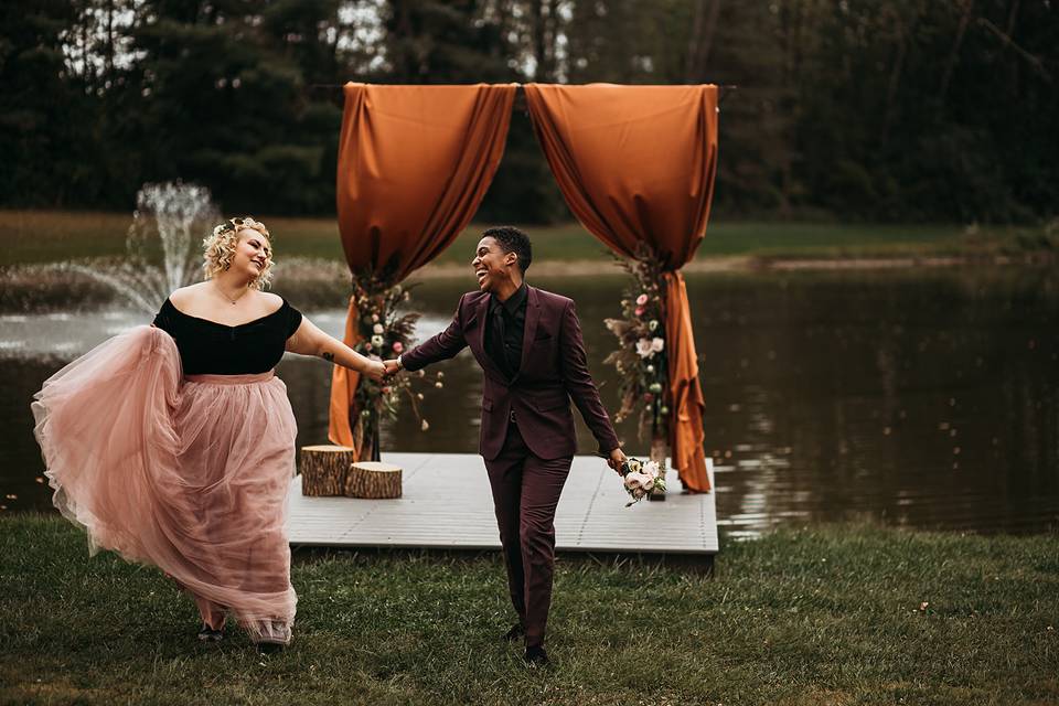 Ceremony Drape and Arch