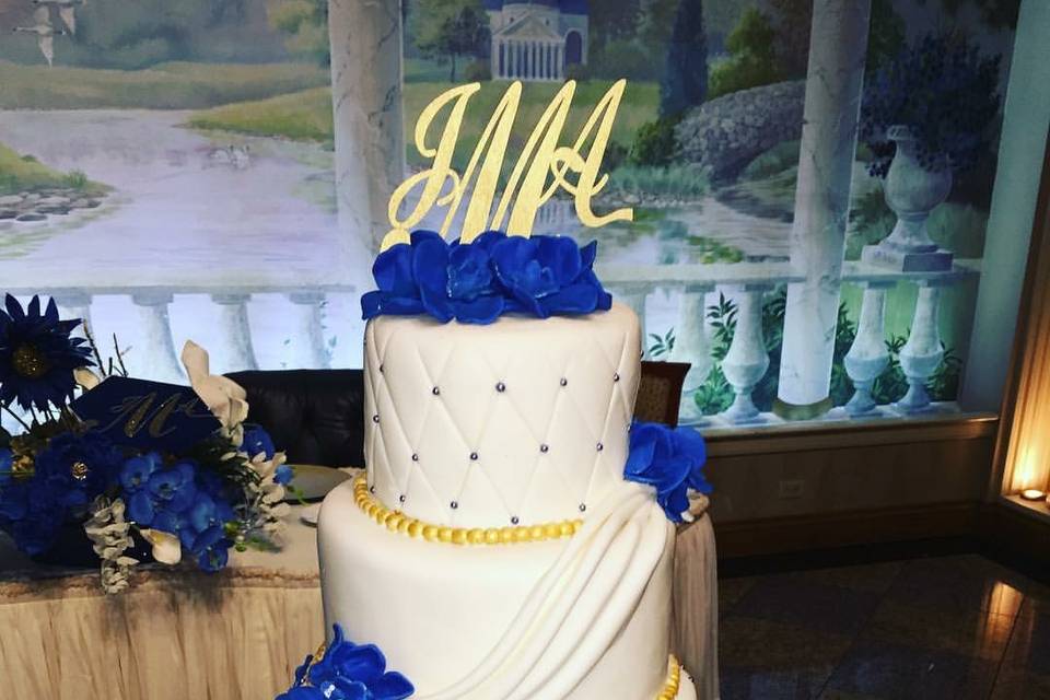 Fondant Four Tier Custom Cake