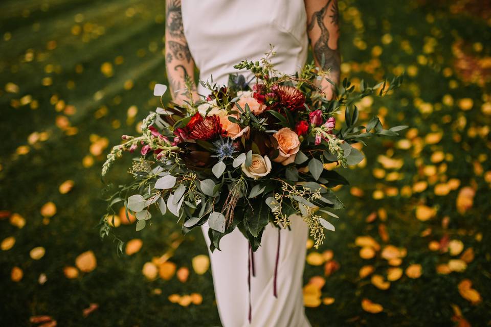 Gorgeous fall bouquet