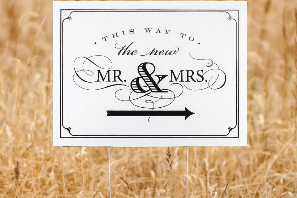 Wedding signage