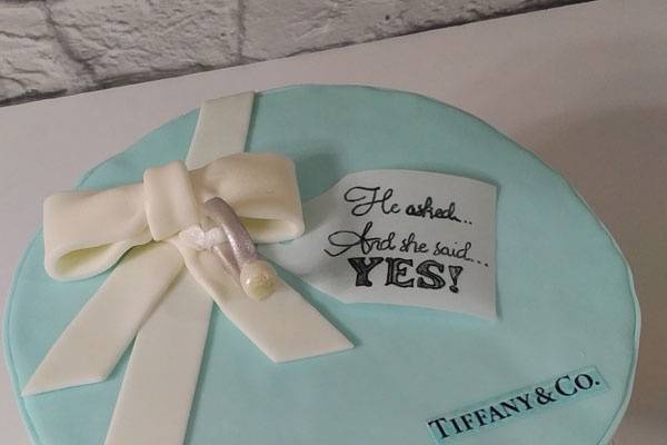 Engagement she said yes cake